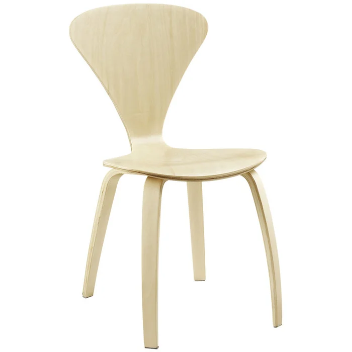 Vortex Dining Side Chair, Brown Wood