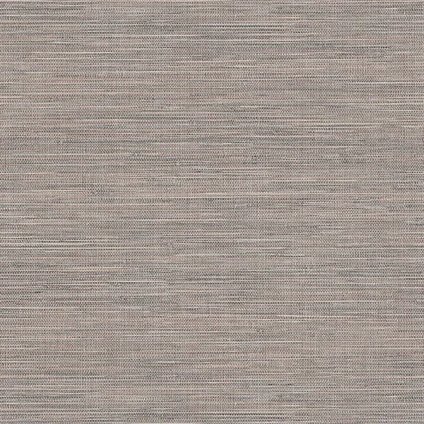 Warner 4174-4600 Winn Dark Brown Faux Grasscloth Wallpaper