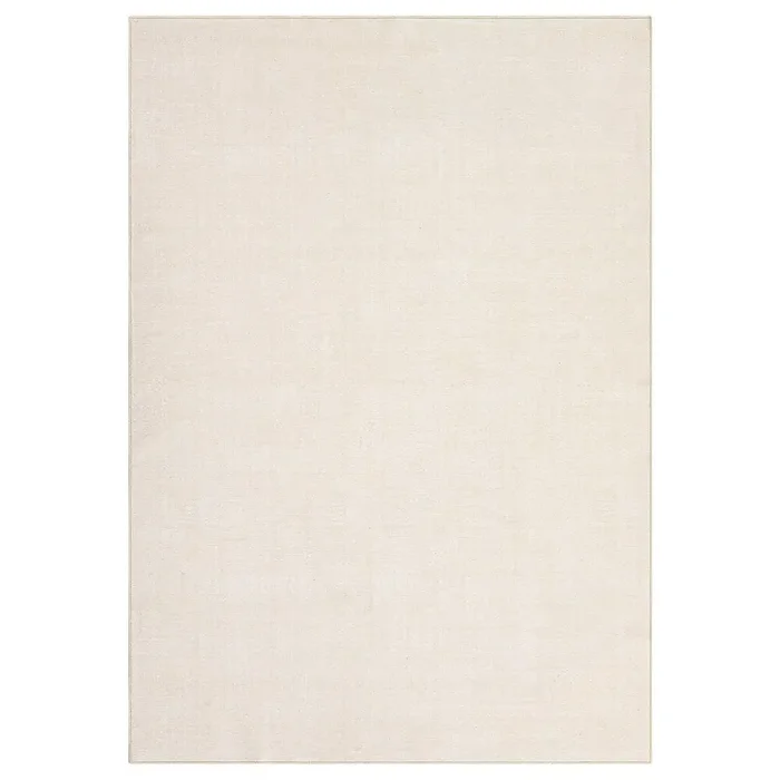 Washable Rugs Farmhouse Modern Solid Carpet Soft Non Slip – Off White – 5’x7′