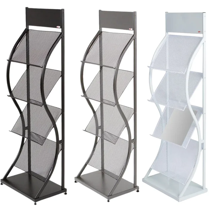 Wave Wider Freestanding Leaflet Dispenser