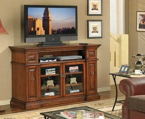 Waverly Media Console in Premium Pecan – Classic Flame – TC60-053-C239