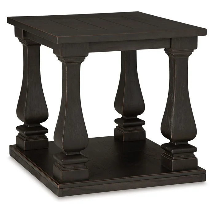 Wellturn Rectangular End Table – Black