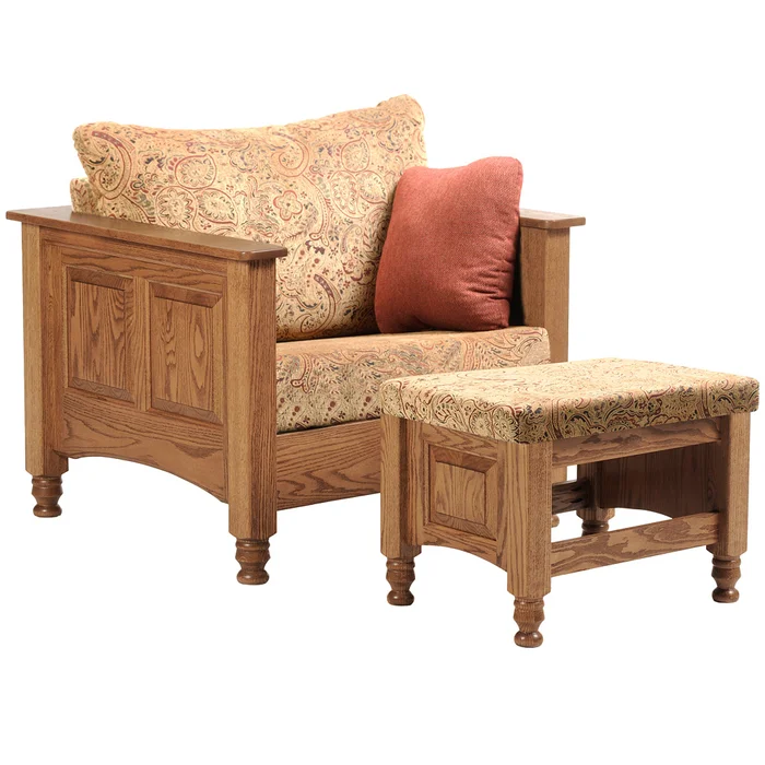 Westmont Amish Armchair with Ottoman Option