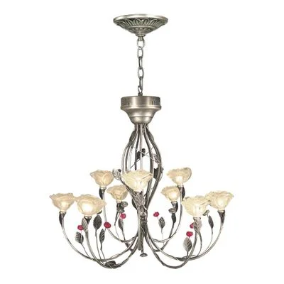 White Rose Art Glass Fixture – Dale Tiffany