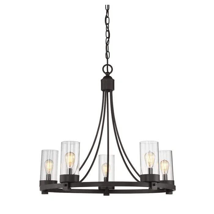 Whittier 5 Light Chandelier, Bronze (#K5357)