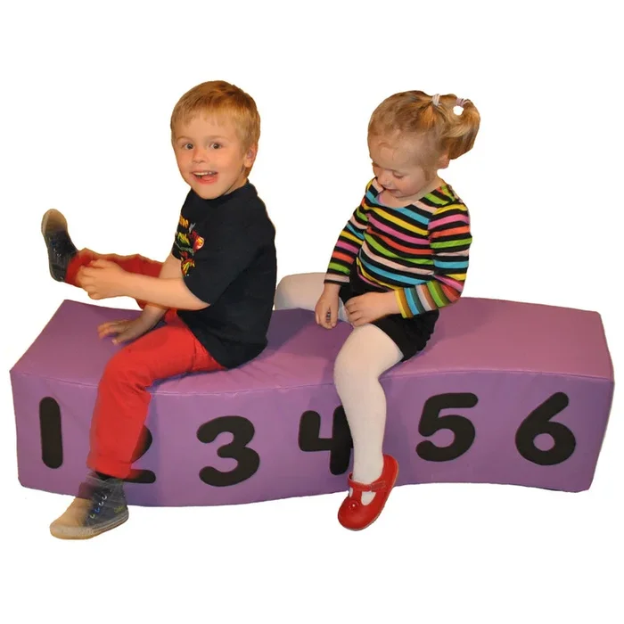 Wiggle Alphabet & Number Soft Play Bench