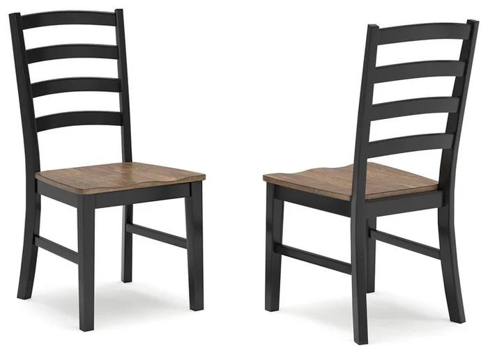 Wildenauer – Brown / Black – Dining Room Side Chair (Set of 2)