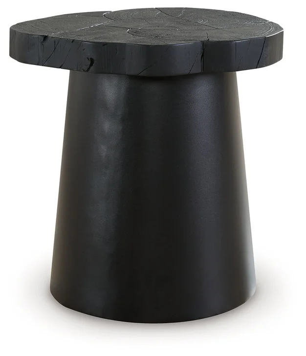 Wimbell – Black – Round End Table