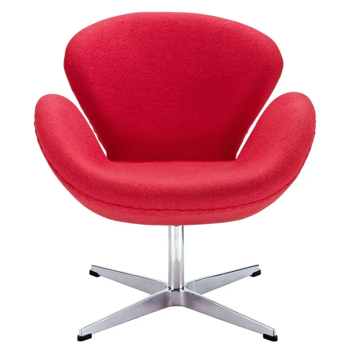 Wing Lounge Chair in Red