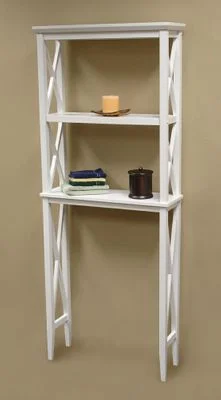 X-Frame Bathroom Spacesaver in White – RiverRidge – 06-003