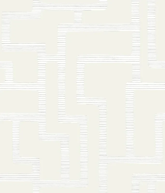 York BW3832 Graphic Polyomino Pearl Wallpaper