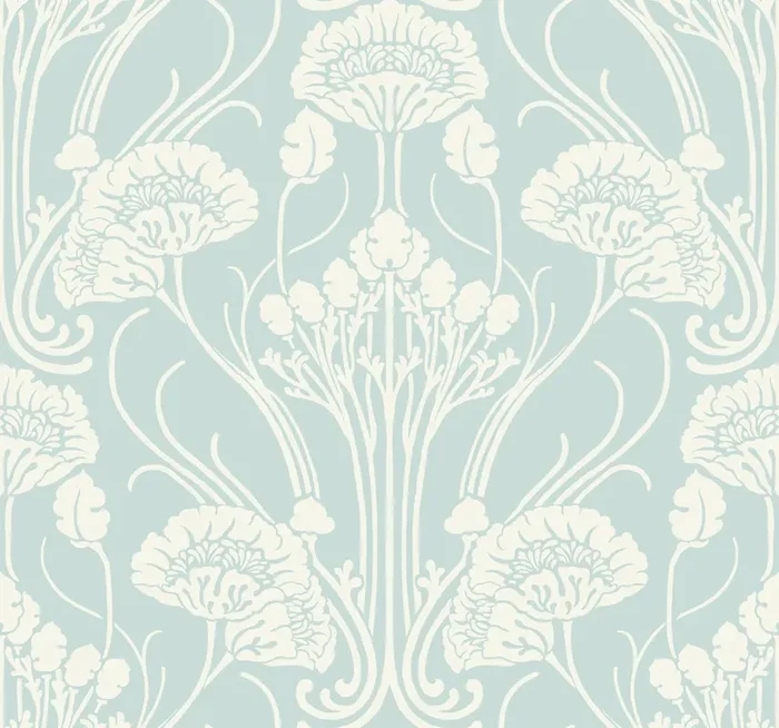 York CA1569 Nouveau Damask Blue Wallpaper