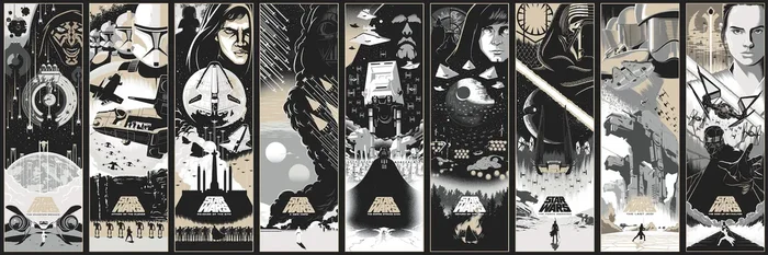 York DI1002BD Star Wars: Celebrating the Saga White Border