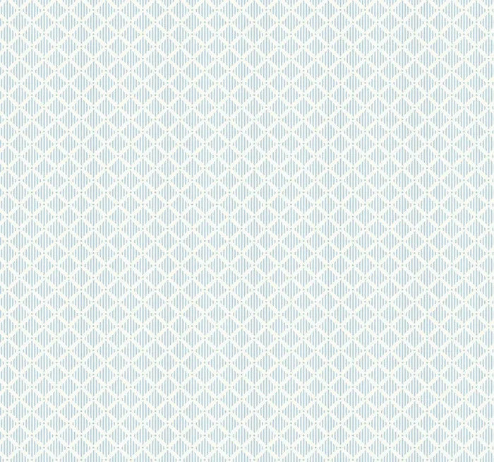 York GR6005 Diamond Gate Blue & White Wallpaper