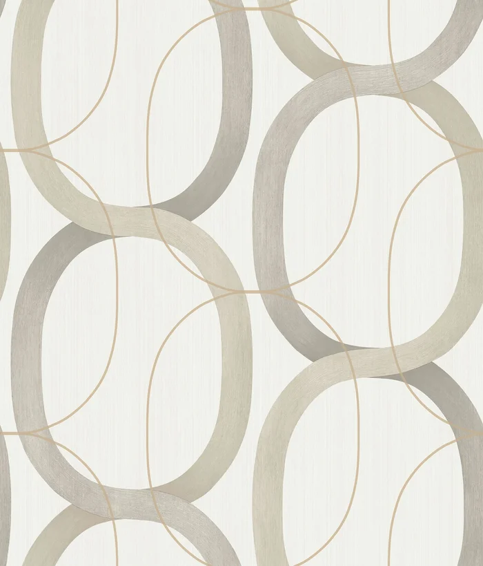 York Wallcoverings Simply Candice Interlock Light Taupe Peel and Stick Wallpaper Geometrics Browns Wallpaper – PSW1418RL
