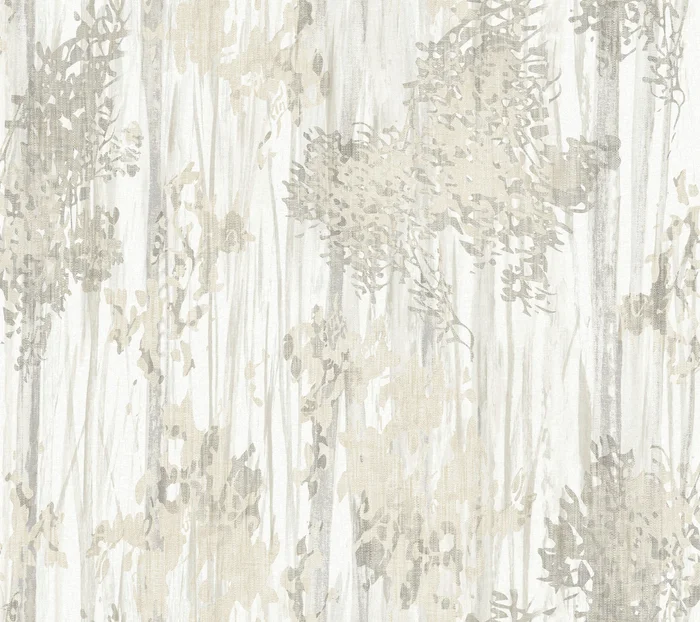 York Wallcoverings Woodnote Aspen Grove Grey Wallpaper Modern Botanical Greys – GN2603