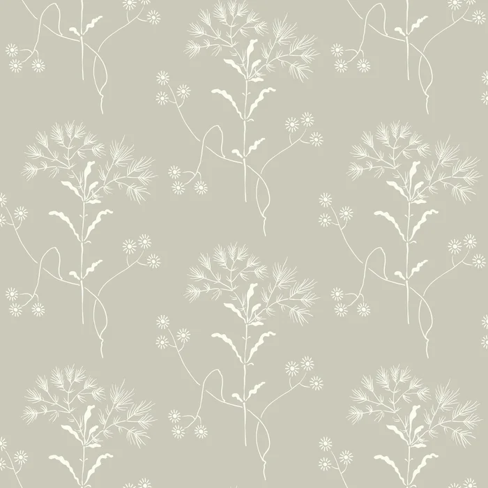 York Wallcoverings York Wallcoverings Magnolia Home Vol. II Cupola Wildflower Light Grey & White Wallpaper Light Grey & White – ME1516