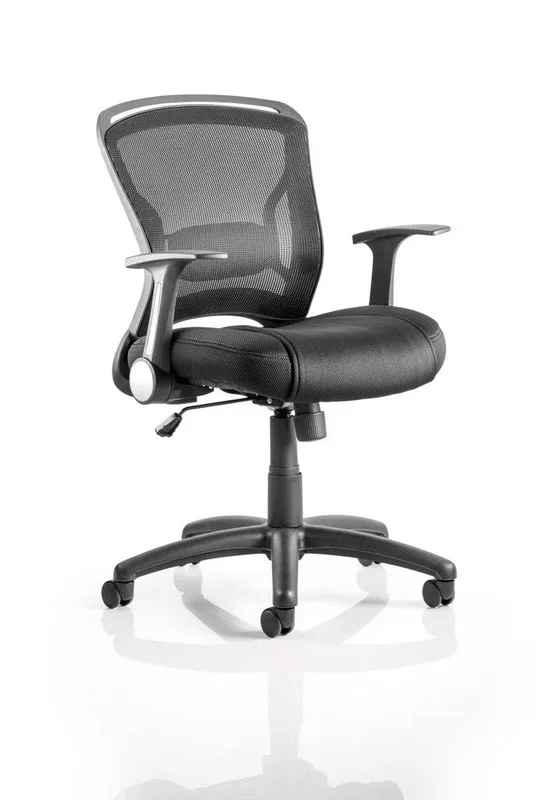 Zeus Medium Mesh Back Task Operator Office Chair with Arms