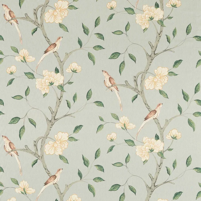 ZOFFANY Eleonora Print Fabric Classic Floral Stockholm Blue – ZART322769
