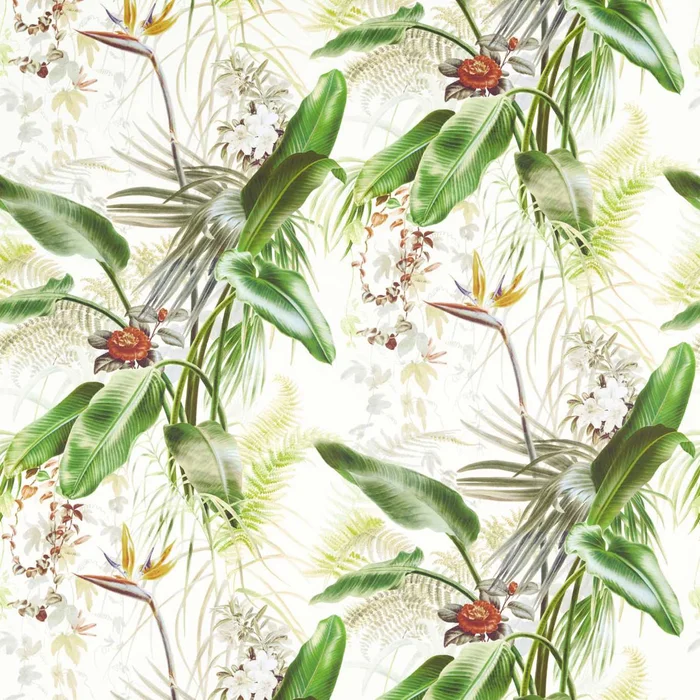 ZOFFANY Paradise Row Fabric Leaves , Trees Evergreen – ZHIF322722