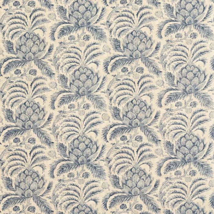 ZOFFANY Pina de Indes Fabric Contemporary, Floral Indigo – ZART322764