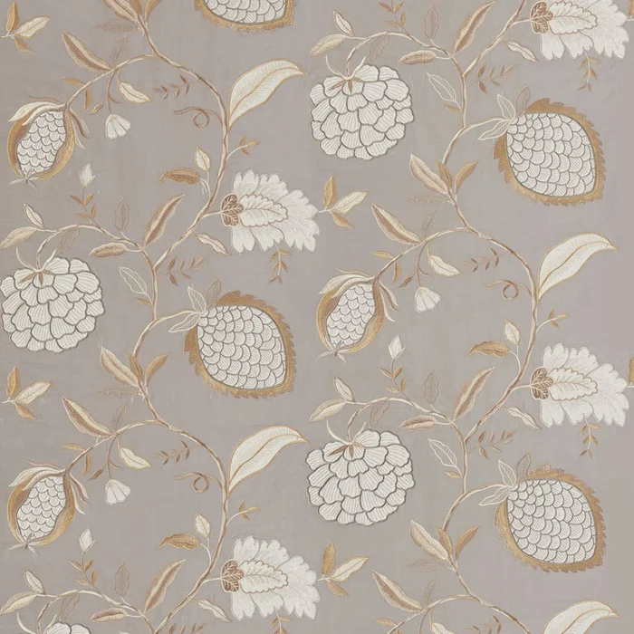 ZOFFANY Pomegranate Tree Fabric Leaves , Trees Platinum – ZWIN332344