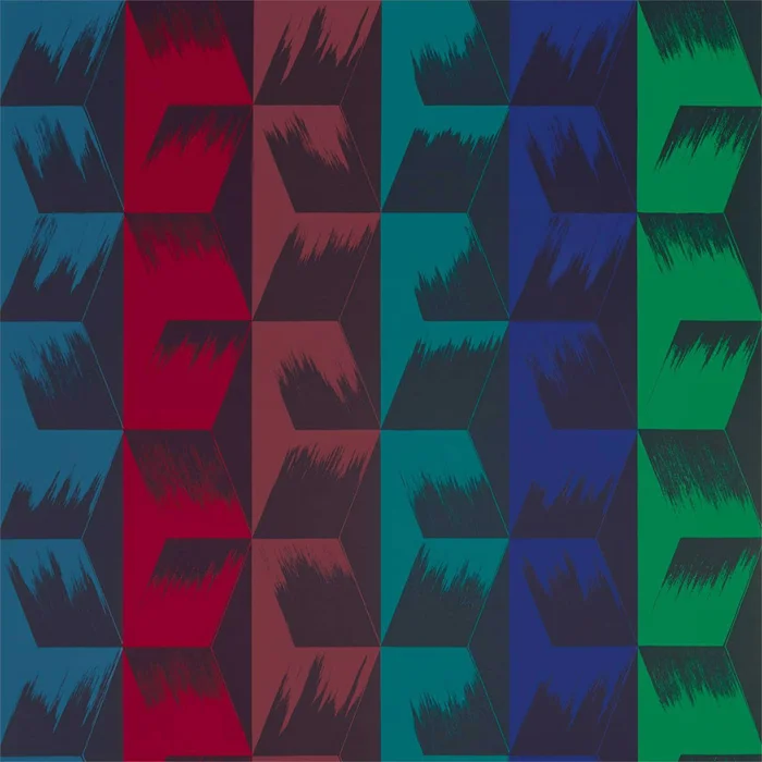 ZOFFANY Rhombi Stripe Fabric Geometric Jewel – ZICO333030