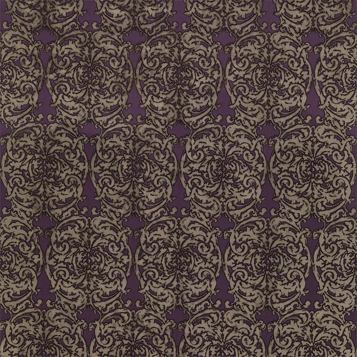 ZOFFANY Tespi Fabric Damasks Amethyst,Mole – ZTES331211
